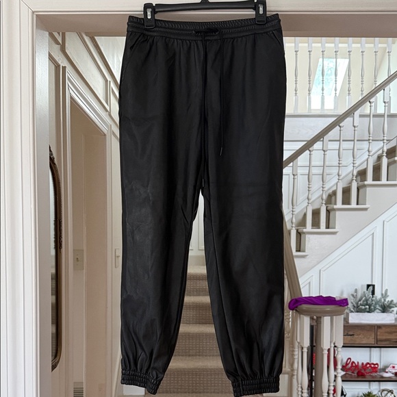a new day Pants - A New Day Leather Look Joggers